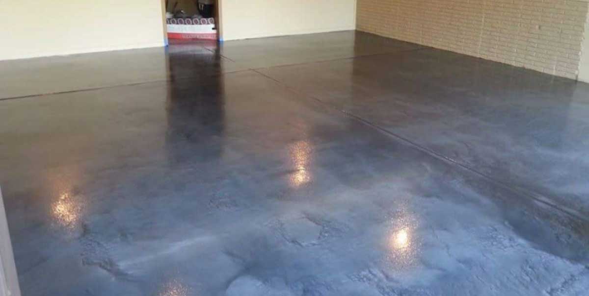 New Metallic concrete floor